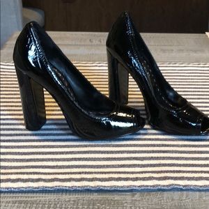 BCBGirls  Black Patent Peep Toe